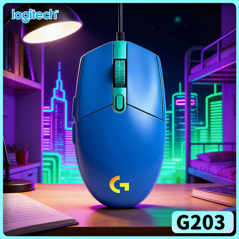 Logitech Mouse G203 - Logitech G203 wired gaming mouse ergonomic