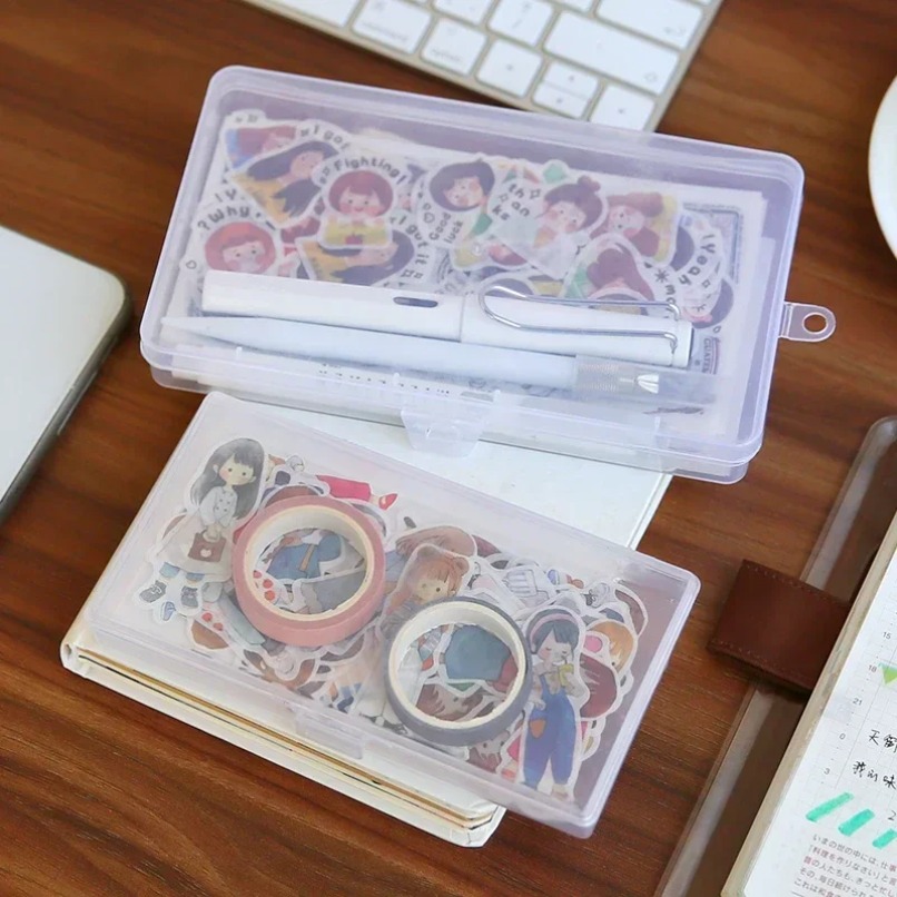 Transparent Plastic Storage Bo - огляд і ціна Tech Accessories For Office Desk