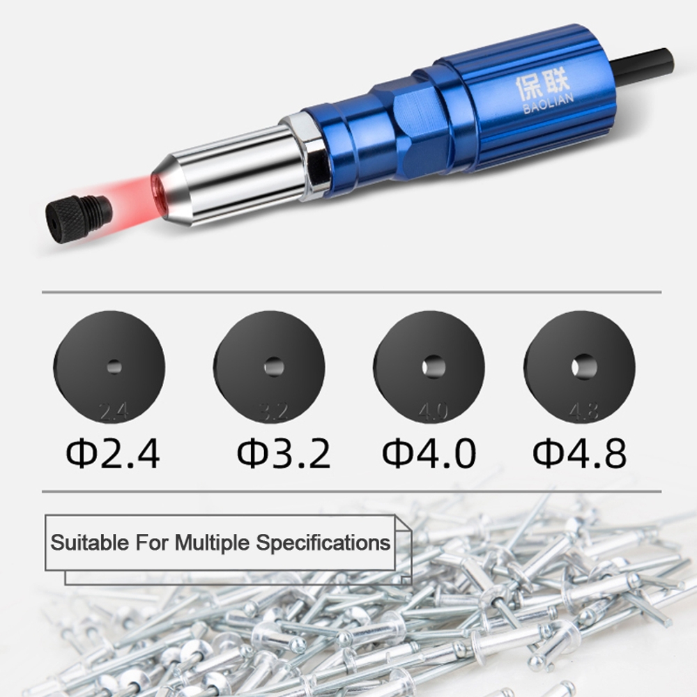 Electric Rivet Gun Adapter wit - огляд і ціна Unique Tech Accessories