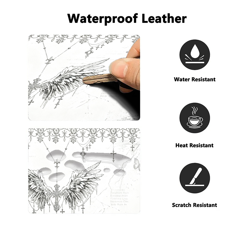 Leather Mousepad Black White A - огляд і ціна Tech Accessories For Office Desk